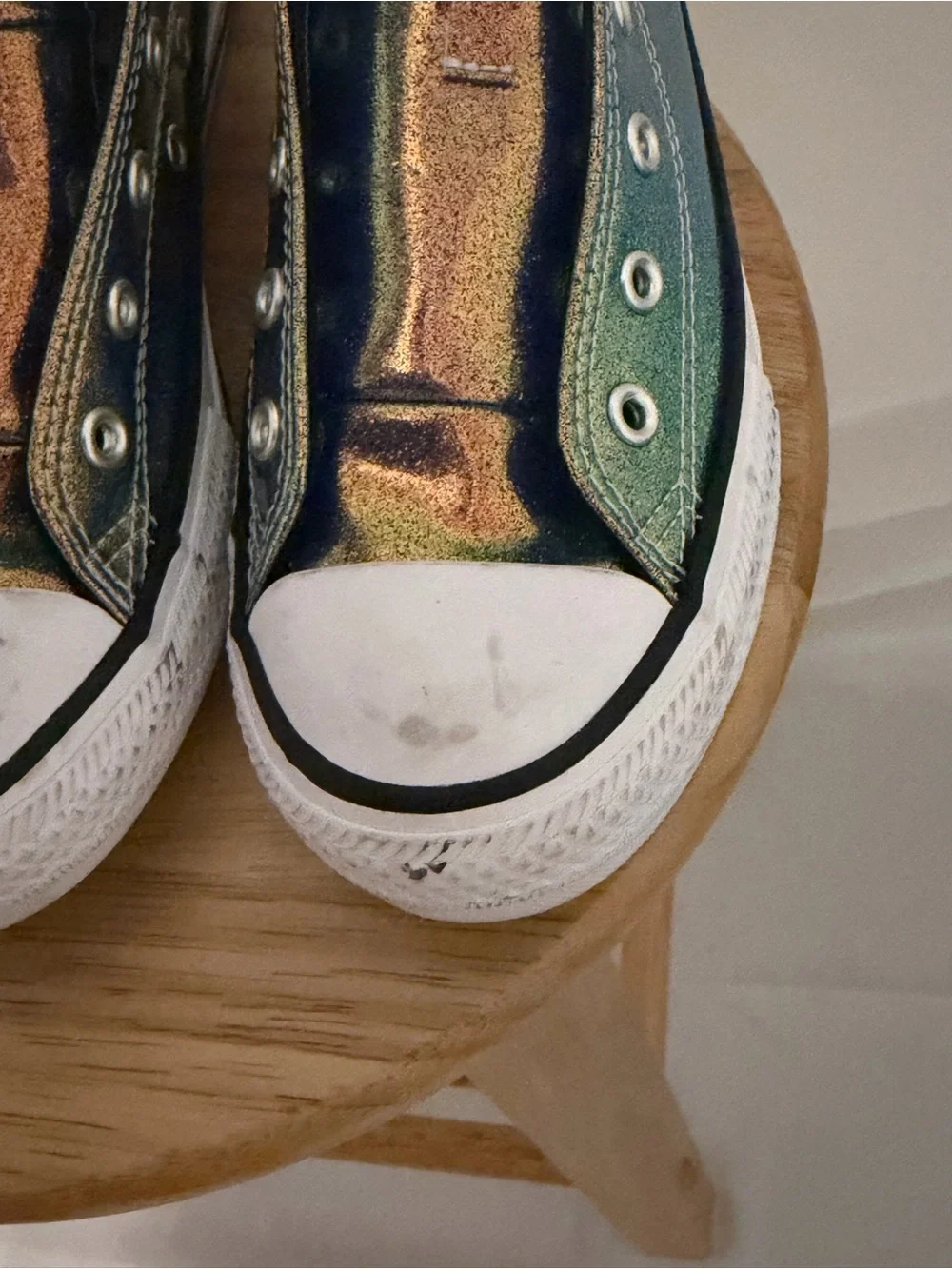 Converse Kids' Iridescent Teal/Blue High Top Sneakers
